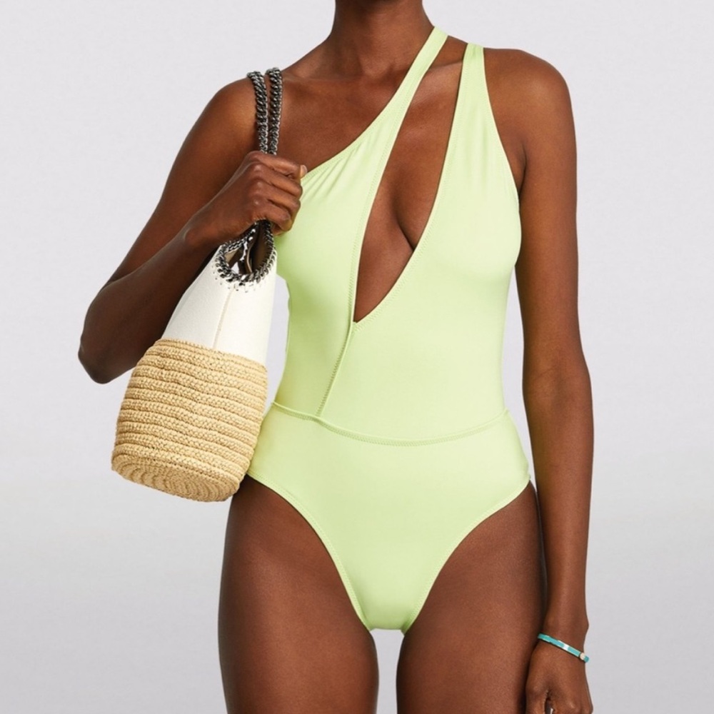NWT solid and striped the issi cutout bathingsuit